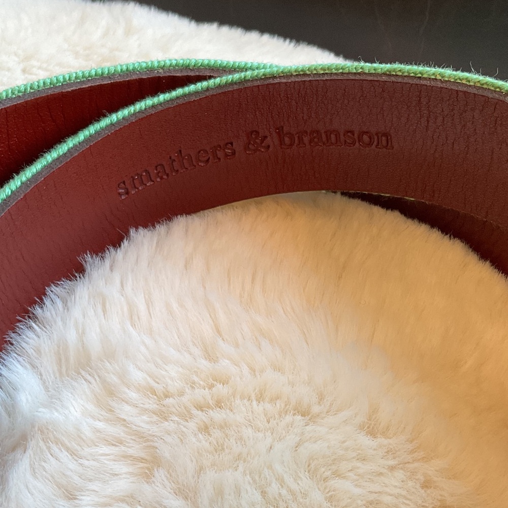 Smathers & Branson Green Turtle Belt 34 - Picture 2 of 8